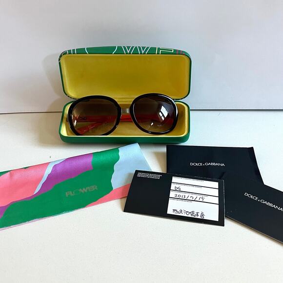 Dolce & Gabbana Sunglasses NWOT, COA, Case & Care Cards Included! - Picture 5 of 16
